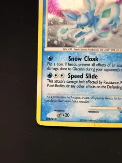 Pokemon TCG Glaceon LV.44 Majestic Dawn Holo Rare Card 5/100 Swirl - Image 3
