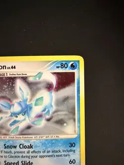 Pokemon TCG Glaceon LV.44 Majestic Dawn Holo Rare Card 5/100 Swirl - Image 5
