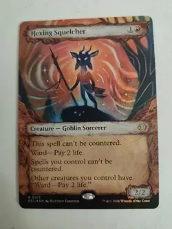 Foil | MTG Hexing Squelcher 0317 (Showcase) [Lorwyn Eclipsed] Near Mint - Image 1