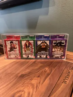 Bandai One Piece TCG Sealed Super Pre-Release Starter Decks 1-4 [Set of 4] - Image 1