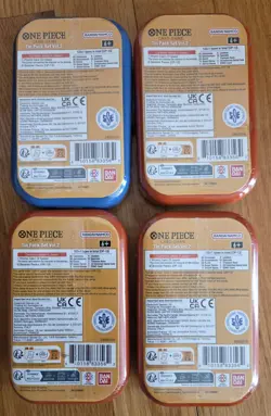One Piece Mini Tin Pack Set Vol 2 Lot Of 4 New Sealed Luffy x3 and Sabo - Image 2