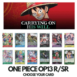 One Piece Choose Your Card OP13 Carrying on His Will Rare & SR English Near Mint - Image 1