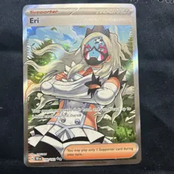 Pokemon TCG Temporal Forces Eri Trainer Holo Ultra Rare Card 199/162 - Image 1