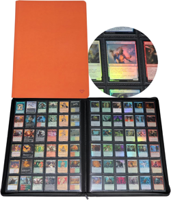 36‑Pocket Ringless Trading Card Binder - Holds 2304 Cards, Side‑Loading Black Pa - Image 1