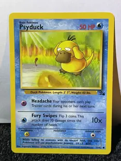 1999 Psyduck 53/62 Fossil Pokemon Card TCG WoTC - Image 3
