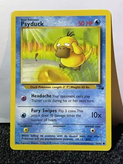 1999 Psyduck 53/62 Fossil Pokemon Card TCG WoTC - Image 4
