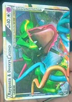 Rayquaza Deoxys Legend 89-90/90 Undaunted 2010 HGSS Top Bottom Pokemon Card MP - Image 3