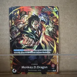 OP07-001 Monkey.D.Dragon Alt Art Leader One Piece TCG English Card - Image 1