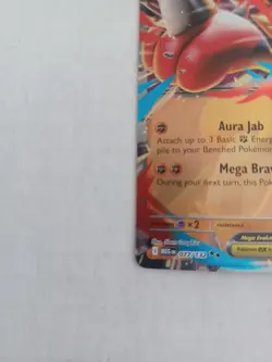 Mega Lucario EX 077/132 Pokemon Card Mega Evolution Holo, English, NM - Image 4