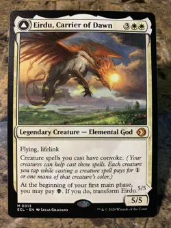 MTG TCG Lorwyn Eclipsed Eirdu, Carrier of Dawn 0013 Regular Mythic Double Sided - Image 1