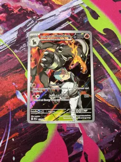 Team Rocket's Houndoom Illustration Rare 191/182 Pokemon Destined Rivals NM/M - Image 1