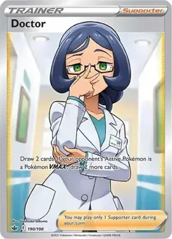Doctor 190/198 SWSH Chilling Reign Ultra Rare Pokemon NM - Image 1