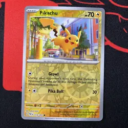 Pokemon Paldean Fates 018/091 Pikachu Cosmos/Reverse Holo Costco NM - Image 1