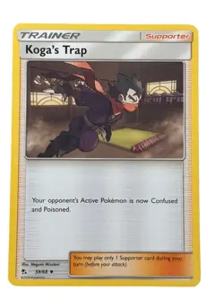 New: 2019 Pokemon TCG Koga's Trap 59 Hidden Fates Regular Uncommon - Image 1