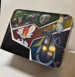 Pokemon TCG Fall 2020 Collectors Chest Tin Lunchbox 5 Booster Packs - NEW Sealed - Image 2