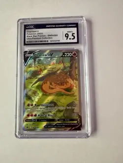 Pokemon Charizard V CGC 9.5 Black Star Promo SWSH260 Holo - Image 1