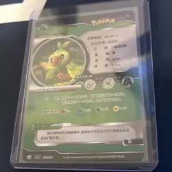Chinese Pokemon ID Grookey Holo 17/180 Rare #017/180 - Image 2