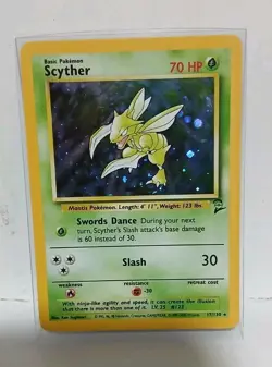 Pokemon Scyther 17/130 Base Set 2 Holo 1999-2000 - Image 2