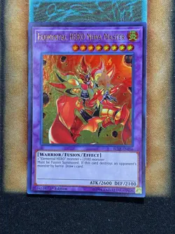 Yugioh Elemental HERO Nova Master BLLR-EN056 Ultra Rare 1st Ed LP - Image 1