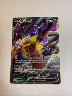 Pokemon TCG Giratina v 185/196 Lost Origin 2022 Full Art Holo Rare Card - Image 2