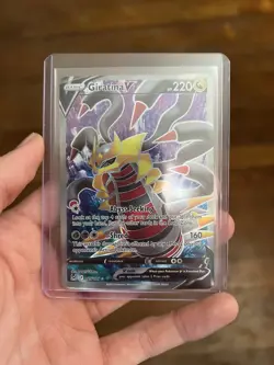 Pokemon TCG Giratina v 185/196 Lost Origin 2022 Full Art Holo Rare Card - Image 1
