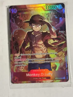 One Piece TCG Monkey D Luffy ST10-006 SR Treasure Booster Set Promo SEALED - Image 1