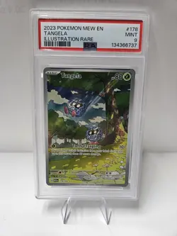 TANGELA #178 ILLUSTRATION RARE 2023 POKEMON MEW EN SCARLET & VIOLET 151 PSA 9 - Image 1