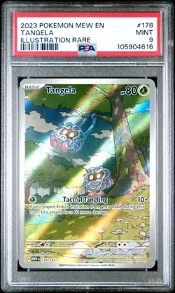 2023 POKEMON MEW EN-151 ILLUSTRATION RARE #178 TANGELA PSA 9 - Image 1