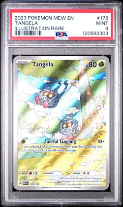 2023 POKEMON MEW EN-151 ILLUSTRATION RARE #178 TANGELA PSA 9 - Image 1