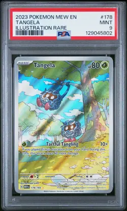 2023 POKEMON MEW EN-151 ILLUSTRATION RARE #178 TANGELA PSA 9 - Image 1