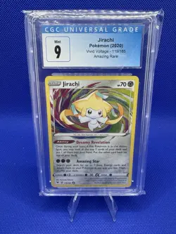 Jirachi Amazing Rare #119/185 - 2020 Pokemon SWSH - Vivid Voltage - CGC 9 Mint - Image 1