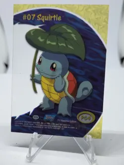 Pokemon Topps TV Animation Edition Clear Card Squirtle #07 PC4 2000 - Image 2