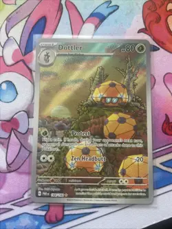 Pokemon TCG Dottler Full Art Illustration Rare Holo Card 184/182 Paradox Rift - Image 3