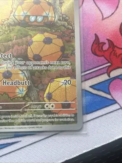Pokemon TCG Dottler Full Art Illustration Rare Holo Card 184/182 Paradox Rift - Image 5