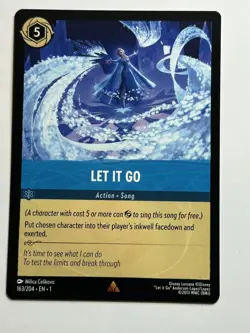 Let It Go Rare The First Chapter 163/204 NM Lorcana Card - Image 1
