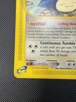 Snorlax 100/144 Skyridge Non-Holo Pokemon Card LP+ - Image 4