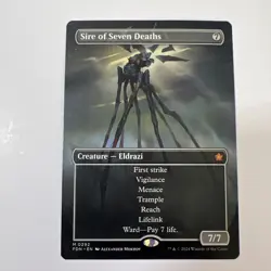 Sire of Seven Deaths (Borderless) Foundations Regularb MTG NM Magic Card - Image 1