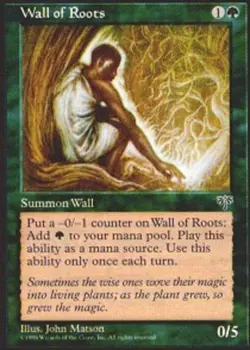 4 x Wall of Roots - Mirage - NM-Mint - MTG - Image 1