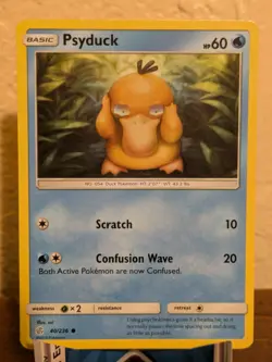 TCG Psyduck #40/236 Regular, Pokemon Cosmic Eclipse - Image 1