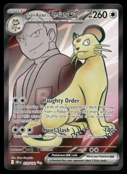 Pokemon Cards Team Rocket's Persian ex 219/182 Destined Rivals Ultra Rare NM - Image 1