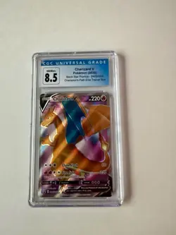 2020 POKEMON CHARIZARD V BLACK STAR PROMO # SWSH050 CHAMPION PATH MINT GRADE 8.5 - Image 1