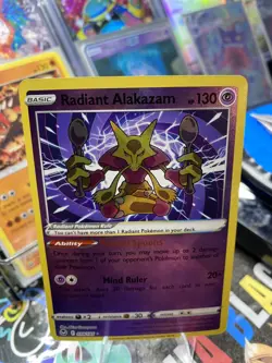 Radiant Alakazam Silver Tempest Ultra Rare Pokemon TCG 059/195 Sword & Shield NM - Image 1