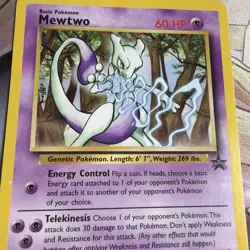 Pokemon TCG Mewtwo Black Star Promo 12 Vintage - Image 3