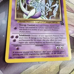 Pokemon TCG Mewtwo Black Star Promo 12 Vintage - Image 4