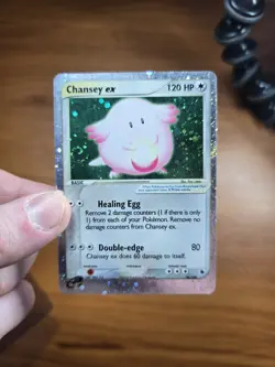 Chansey EX 96/109 Ruby and Sapphire HOLO SWIRL HP Pokemon TCG - Image 1