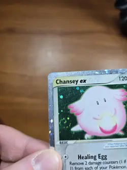 Chansey EX 96/109 Ruby and Sapphire HOLO SWIRL HP Pokemon TCG - Image 3