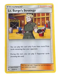 New: 2019 Pokemon TCG Lt. Surge's Strategy 60 Hidden Fates Regular Uncommon - Image 1