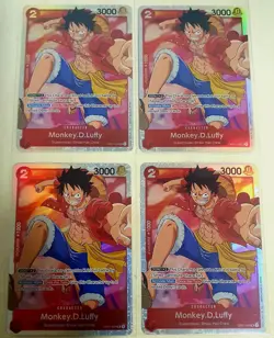 🔥 4x Monkey D. Luffy OP01-024 SR - Playset - ONE PIECE TCG English 🔥 - Image 1