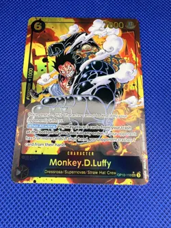 One Piece CCG Monkey D. Luffy OP10-118 Royal Blood Parallel Alternate Art NM - Image 2