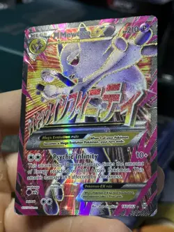 M Mewtwo EX 160/162 XY Breakthrough 2015 Full Art Holo Rare Pokemon Card TCG - Image 5